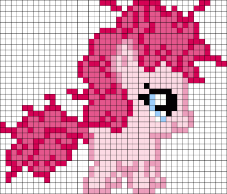 Пинки Пай крестиком вышивка