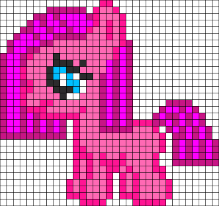 Пони по клеточкам маленькие