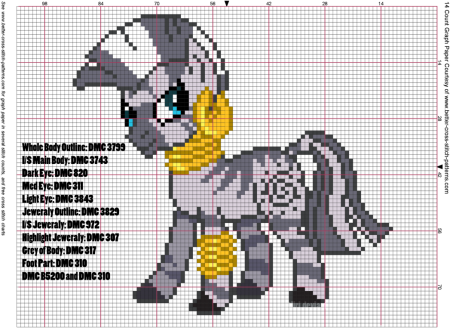 Вышивка крестом пони