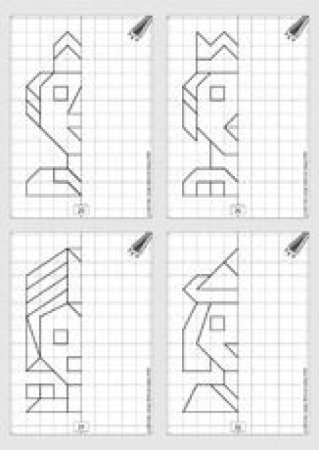 Симметричные рисунки по клеточкам