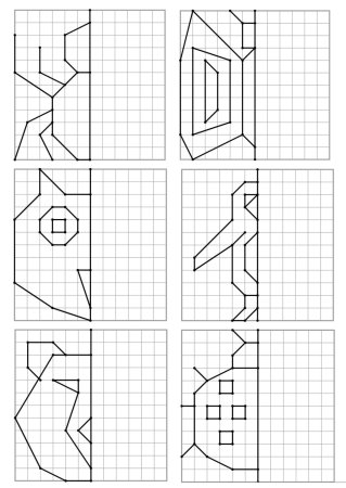 Рисование по клеточкам для детей
