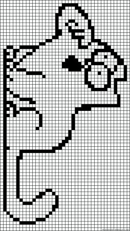 Кот Саймон по клеточкам