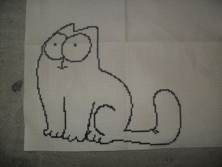 Кот Саймон вышивка