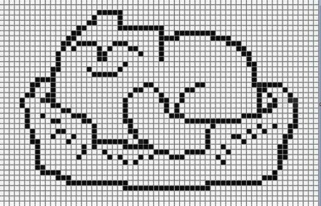 Кот Саймон по клеточкам