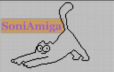 Кот Саймон схема вышивки