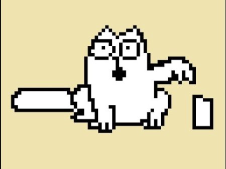 Кот Саймон по клеточкам маленькие