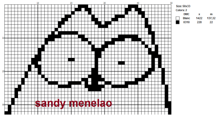 Кот Саймон схема вышивки