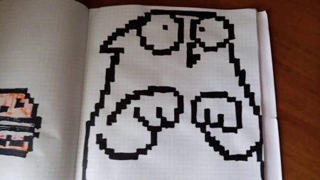 Кот Саймон по клеточкам