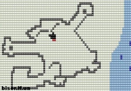 Кот Саймон по клеточкам