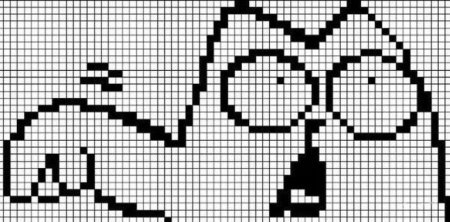 Рисунки по клеточкам в тетради черно белые