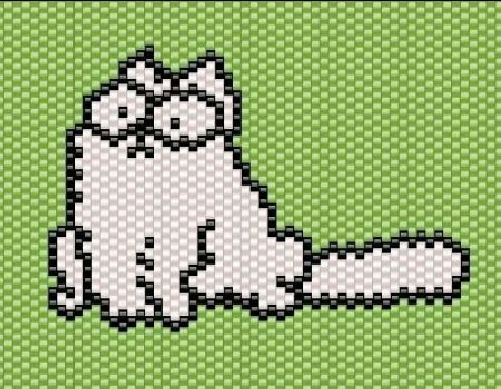 Кот Саймон из бисера