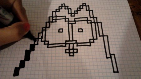 Кот Саймон по клеточкам