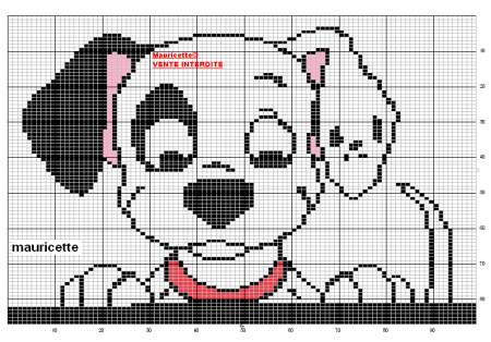 Далматинец вышивка крестом