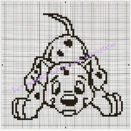 Далматинец по клеточкам