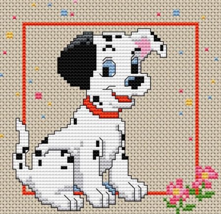 Маленькие вышивки Далматинцы