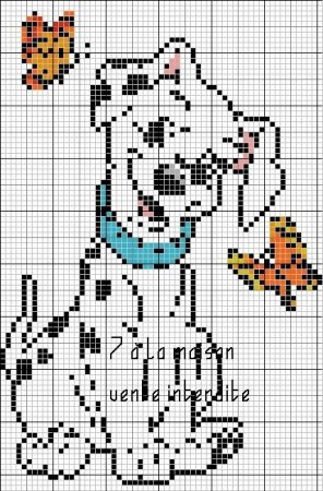 Схема жаккард далматинец