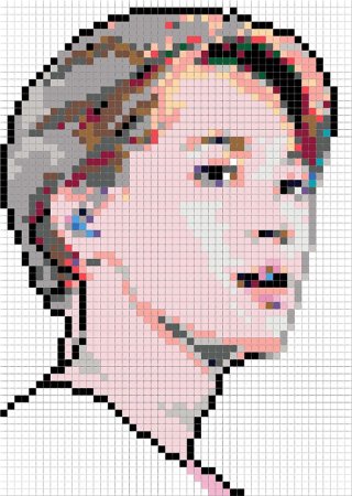 Вышивка БТС схема