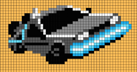 Пиксельные машины по клеточкам