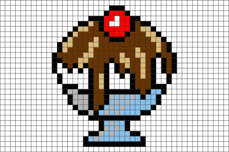 Рисунки в клеточку