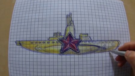 Подводная лодка по клеткам