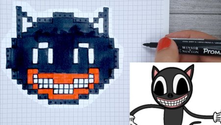 Картун Кэт по клеткам