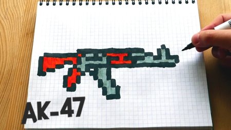 Рисунок автомата в клетку