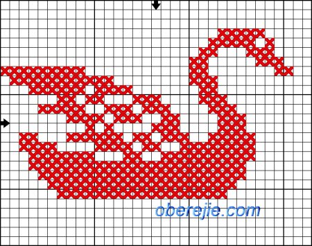 Схемы узоры вышивки лебедей