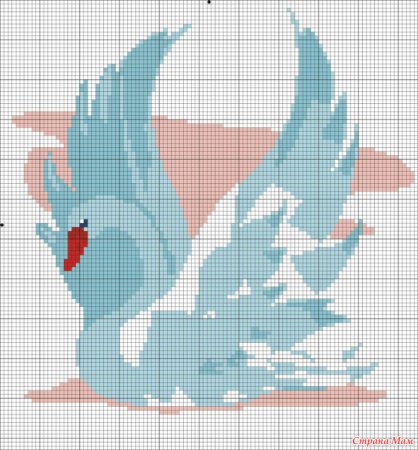 Вышивка крестом лебеди схемы