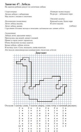 Математический диктант клетка для дошкольников