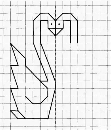 Симметричные рисунки по клеточкам