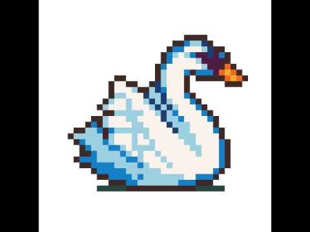 Рисование по клеточкам лебедь