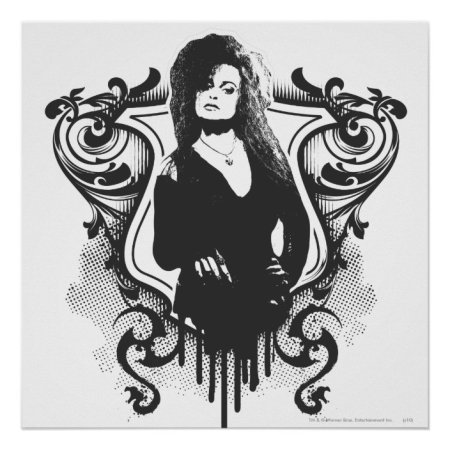 Беллатриса Лестрейндж черно белое