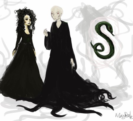 Беллатриса Лестрейндж и Воландеморт и Пожиратели смерти