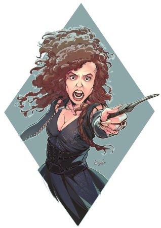 Беллатриса Лестрейндж арт молодости