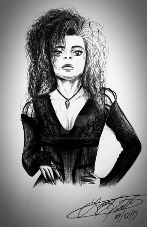 Силуэт Беллатрисы Лестрейндж