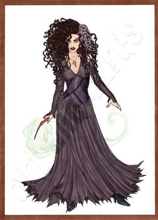 Беллатриса Лестрейндж раскраска