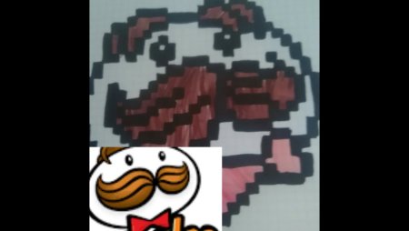 Рисунок по клеткам чипсы