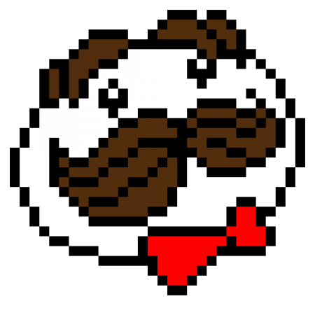 Логотип принглс по клеточкам