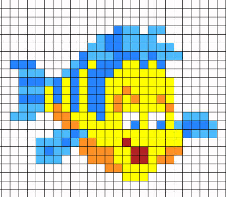 Рисование по клеточкам Дельфин