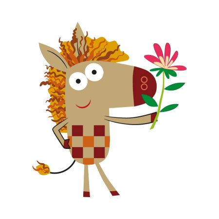 Зебра в клеточку мультфильм персонажи