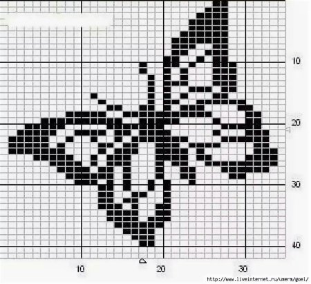 Рисование по клеточкам вправо влево