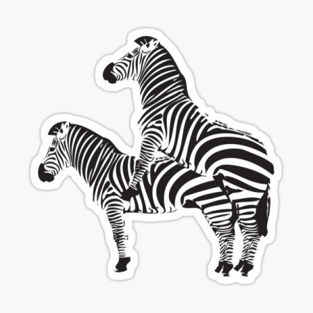 Раскраски для детей Зебра в клеточку