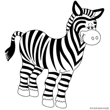 Схема вышивки Зебра