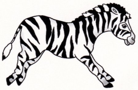 Вышивка крестом Зебра