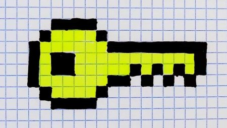 Рисунки по клеточкам оружие