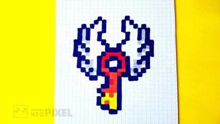 Рисунки по клеточкам ключ