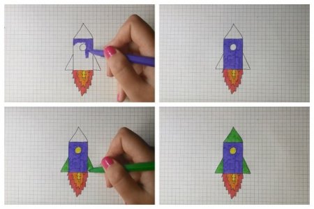Ракета по клеточкам