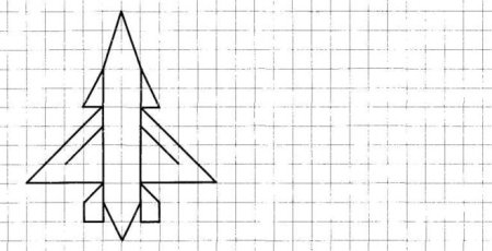 Вышивка крестом ракета