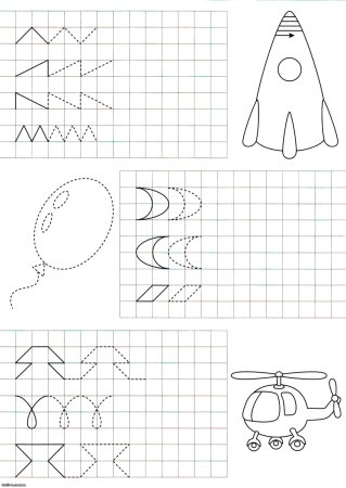 Симметричные фигуры по клеткам