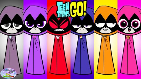 Юные Титаны вперед цвета Рейвен